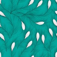 Peacock Feathers Seamless Pattern N2