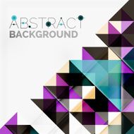 Abstract geometric background Modern overlapping triangles N242
