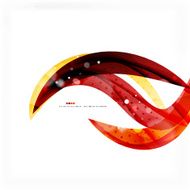 Red and orange color lines composition N5