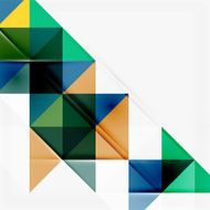 Abstract geometric background Modern overlapping triangles N245