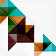 Abstract geometric background Modern overlapping triangles N249