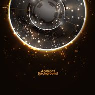 Abstract Modern technology circles vector background N32