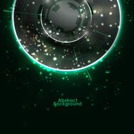 Abstract Modern technology circles vector background N33