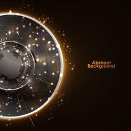 Abstract Modern technology circles vector background N35