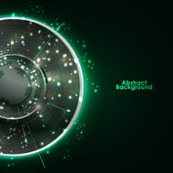 Abstract Modern technology circles vector background N36
