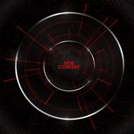 Abstract Modern technology circles vector background N42