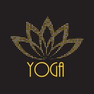 Lotus Flower Sign for Wellness Spa and Yoga Vector Illustratio N13