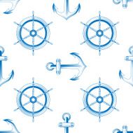 marine themed seamless pattern N2
