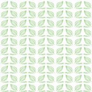Vector seamless pattern organic green foliage Spring