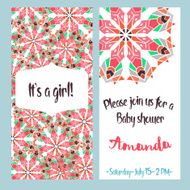 Invitation baby shower a girl