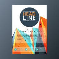 Vector Creative Abstract Background Geometric design Brochure Template Flyer Layout