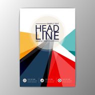 Vector design abstract Brochure Flyer Business Template Layout A4 size