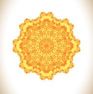 Sunny yellow circle pattern