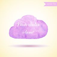 watercolor cloud