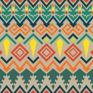 Abstract Tribal Aztec Seamless Pattern Geometry Vector N16