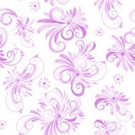 watercolor swirls seamless vector pattern N5