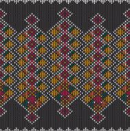 Abstract Tribal Aztec Seamless Pattern Geometry Vector N17