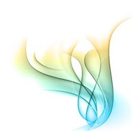 Abstract color wavy background
