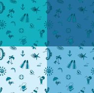 Four Background in Different Colors N14