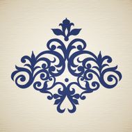 Vector baroque ornament in Victorian style N30