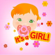 Baby message card N4