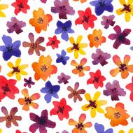 Vector watercolor floral pattern N2