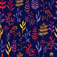 Vector watercolor floral pattern N3
