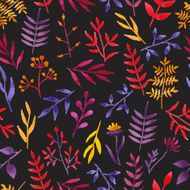 Vector watercolor floral pattern N7