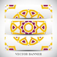 Set of abstract vector banners N6