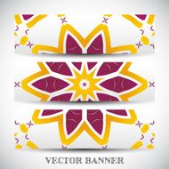 Set of abstract vector banners N7