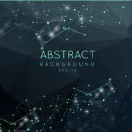 Abstract polygonal backgroun Low poly design with connecting d