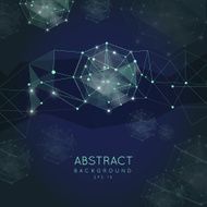 Abstract polygonal backgroun Low poly design with connecting d N5