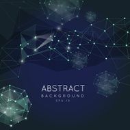 Abstract polygonal backgroun Low poly design with connecting d N6