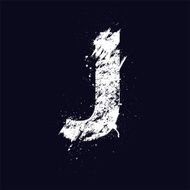Grunge letter J