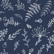 Seamless texture with floral elements Fabric pattern N3
