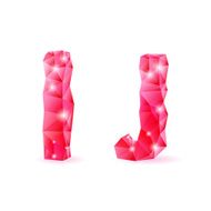 Ruby polygonal font N4