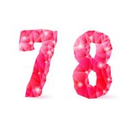 Ruby polygonal font N6