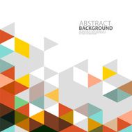 Abstract colorful triangle modern template for media presentation N3