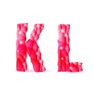 Ruby polygonal font N15