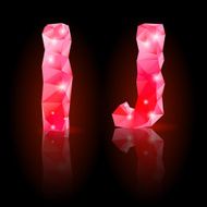 Ruby polygonal font N19
