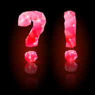 Ruby polygonal font N23