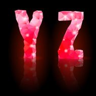 Ruby polygonal font N24