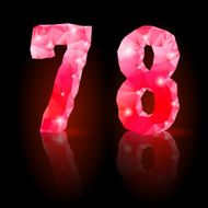 Ruby polygonal font N27