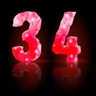 Ruby polygonal font N28