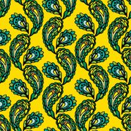 Seamless pattern - peacock feathers abstract background