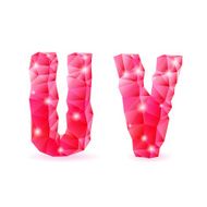 Ruby polygonal font N30