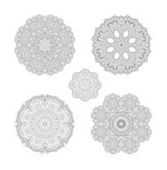 Circle lace ornament set N2