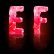 Ruby polygonal font N34