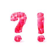 Ruby polygonal font N39