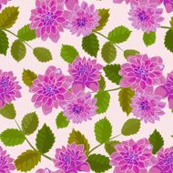 Seamless floral pattern with dahlias N6
